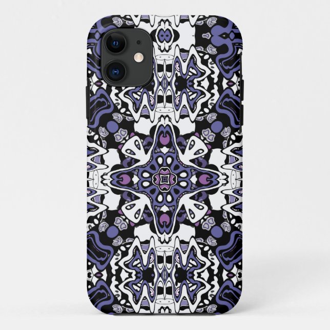 Capa Para iPhone 11 Estilo geométrico moroccan - kaliedoscope m (Verso)