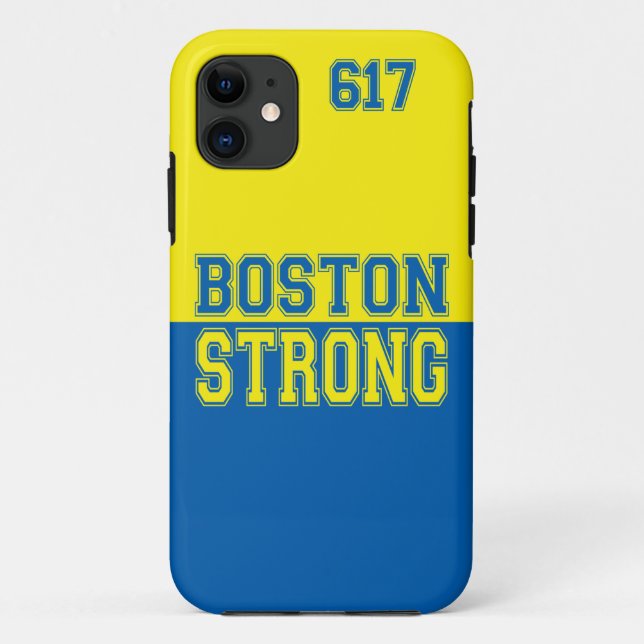 Capa Para iPhone 11 Estilo gráfico forte de Boston (Verso)