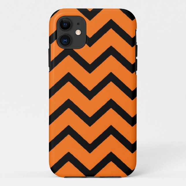 Capa Para iPhone 11 Estilo iphone 5 preto laranja-amarelo (Verso)
