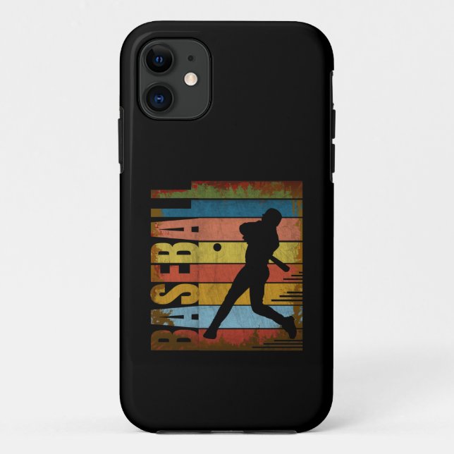 CAPA PARA iPhone 11 ESTILO VINTAGE DE BEISEBOL (Verso)