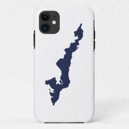 Capa Para iPhone 11 Estojo Clássico do Logotipo de Fishers Island