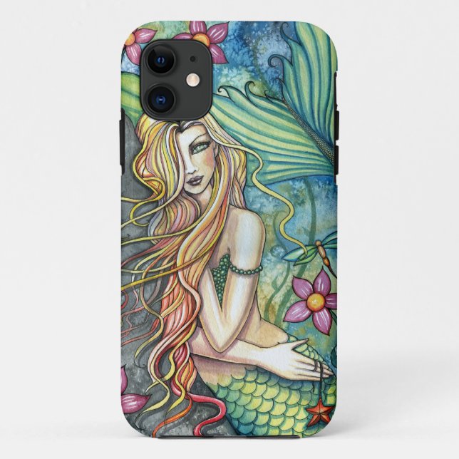 Capa Para iPhone 11 Estojo de iPhone 5 Pretty Mermaid (Verso)