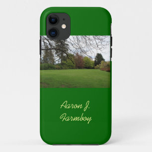 Capa Para iPhone 11 Estojo de iPhone 5 verde de jardim de primavera.