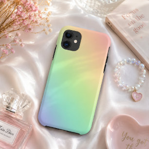 Capa Para iPhone 11 Estojo de Telefone com Gradiente de Arco-Íris Past