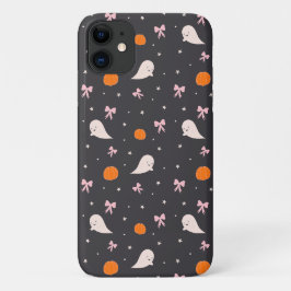 Capa Para iPhone 11 Estojo de telefone com padrão de fantasma fofo de 