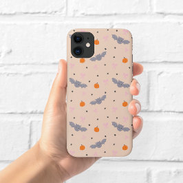 Capa Para iPhone 11 Estojo de telefone com padrão de morcego fofo de o