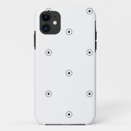 Capa Para iPhone 11 Estojo de Telefone com Padrão de Pontos Minimalist
