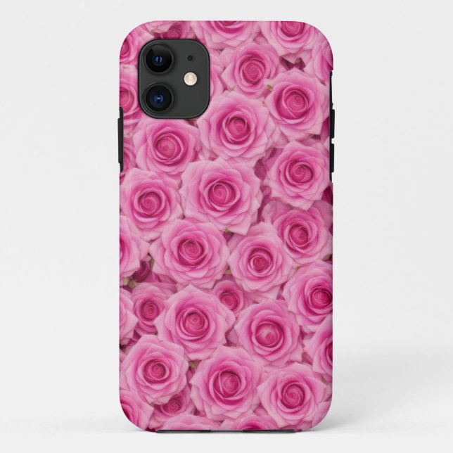 Capa Para iPhone 11 Estojo de Telefone Rosa Quente (Verso)