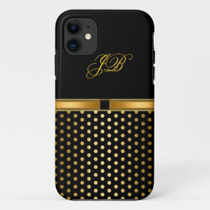 Capa Para iPhone 11 Estojo iPhone 5 Case-Mate Dourado com Mancha Preta