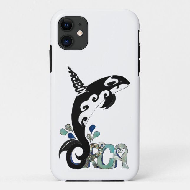 Capa Para iPhone 11 Estojo para iPhone Case-Mate Orca Freedom Art (Verso)
