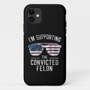 Capa Para iPhone 11 Estou Apoiando O Condenado Criminoso Pró Trump 202