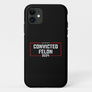 Capa Para iPhone 11 Estou votando no réu condenado pró Trump 2024