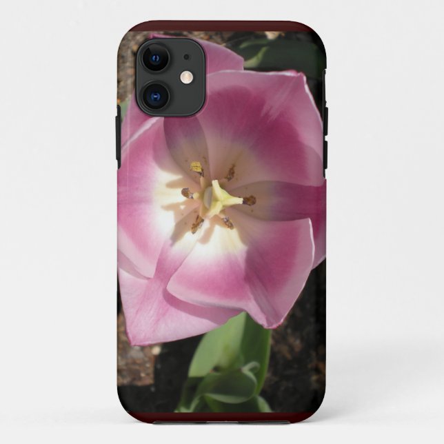 Capa Para iPhone 11 Estouro de Tulipa~capinha de telefone (Verso)