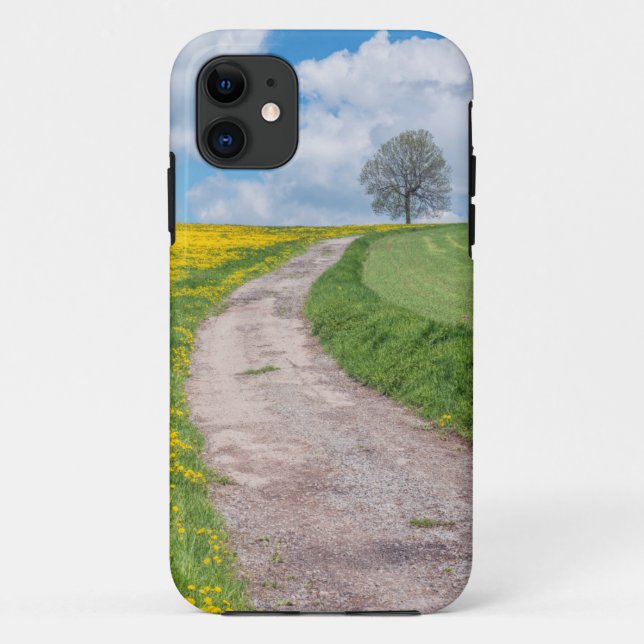 Capa Para iPhone 11 Estrada de Terra e Árvore (Verso)