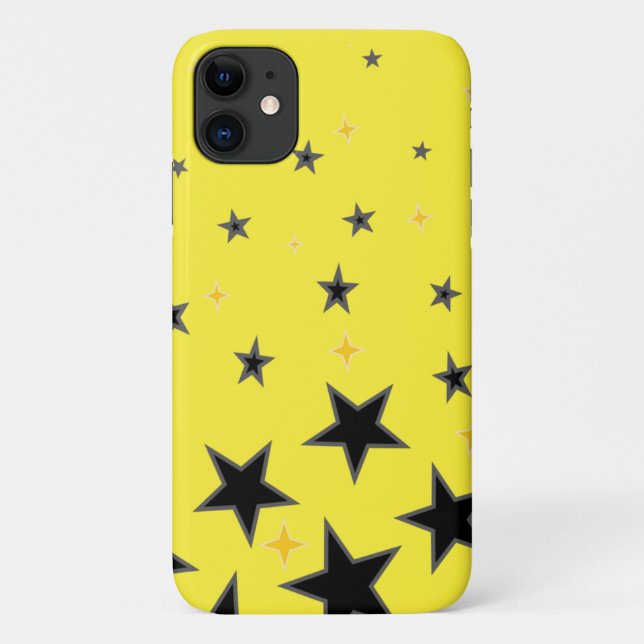 Capa Para iPhone 11 estrela amarela (Verso)