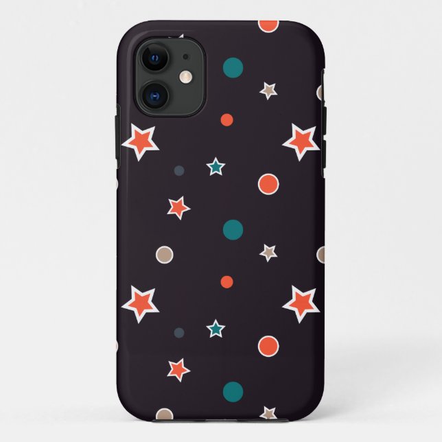 Capa Para iPhone 11 Estrelas de Natal (Verso)