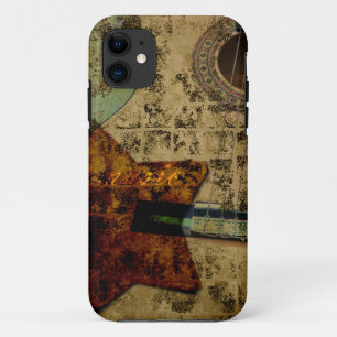 Capa Para iPhone 11 Estrelas inspiradas da guitarra