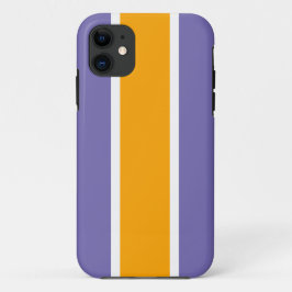 Capa Para iPhone 11 Estrias de Corrida Amarelo Branco Brilhante
