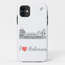 Capa Para iPhone 11 Eu Amo A Arquitetura Do Castelo De Belarus Mir М и