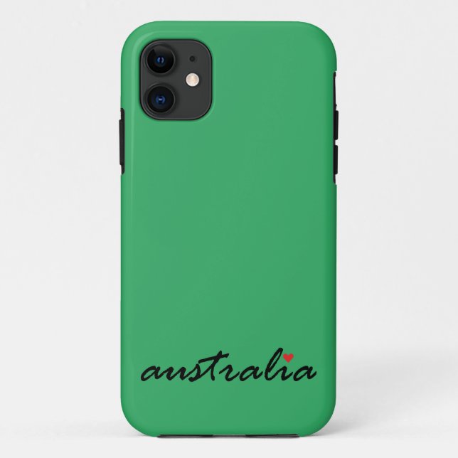 Capa Para iPhone 11 Eu amo a Austrália (Verso)