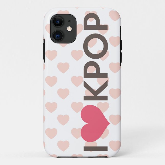 Capa Para iPhone 11 Eu amo Kpop (Verso)