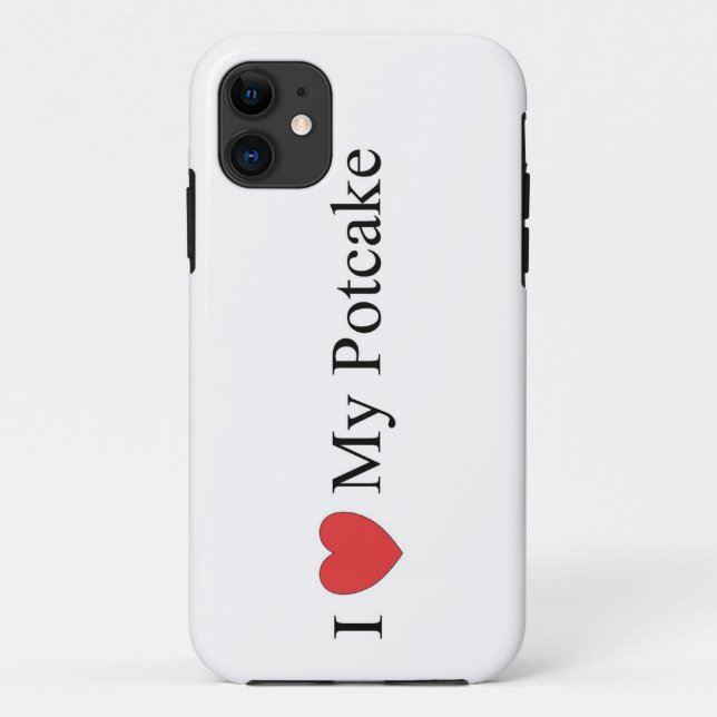 Capa Para iPhone 11 Eu amo meu caso de Potcake para o iPhone 5 (Verso)
