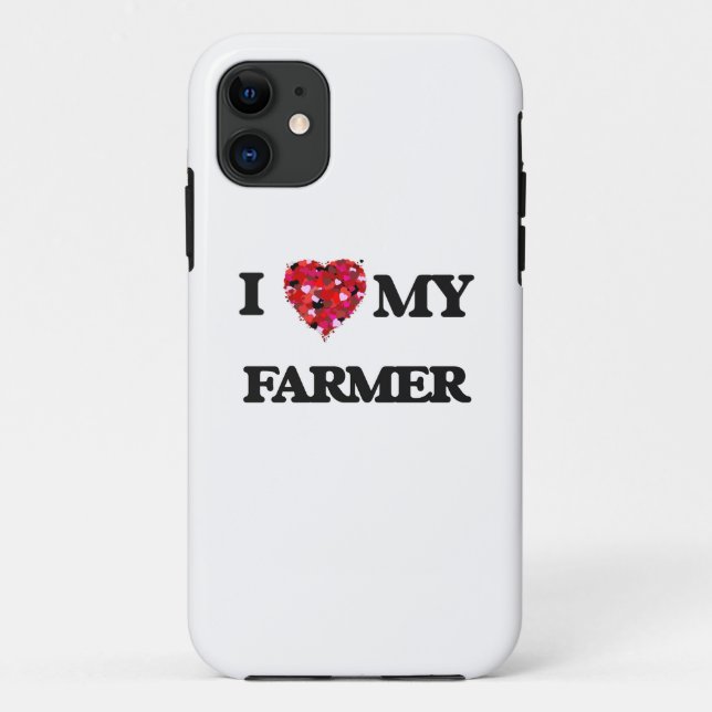 Capa Para iPhone 11 Eu amo MEU fazendeiro (Verso)