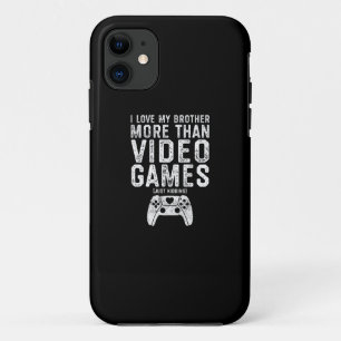 Capa Para iPhone 11 Eu Amo Meu Irmão Engraçado Jogador De Vídeo Gar