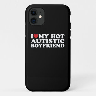 Capa Para iPhone 11 Eu Amo Meu Namorado Autista Sarado BF Autismo Cora