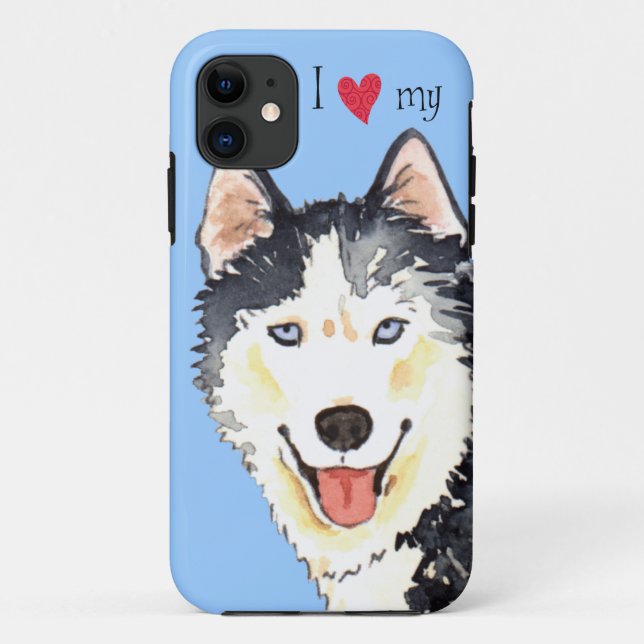 Capa Para iPhone 11 Eu amo meu rouco (Verso)