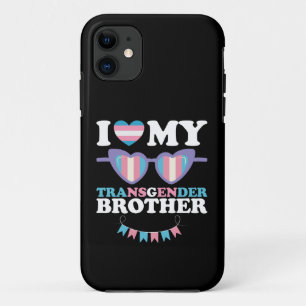 Capa Para iPhone 11 Eu Amo Minha Família de Irmão Transgênero Trans LG