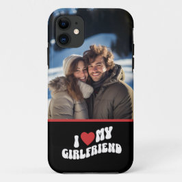 Capa Para iPhone 11 Eu Amo Minha Foto Personalizada Namorada