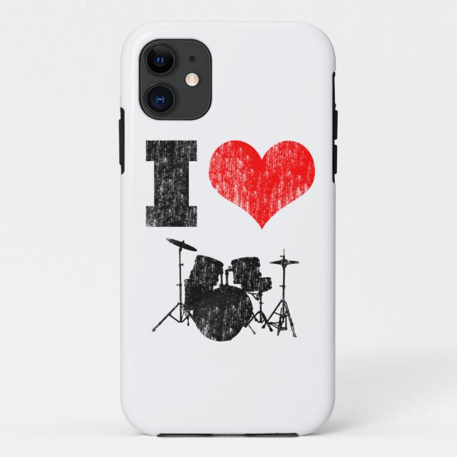 Capa Para iPhone 11 Eu amo os cilindros afligidos (Verso)