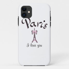 Capa Para iPhone 11 Eu amo Paris
