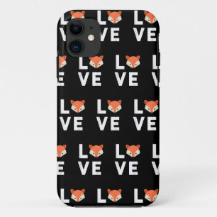 Capa Para iPhone 11 Eu Amo Raposas Linda Raposa Engraçada Raposa Amor