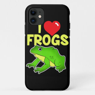 Capa Para iPhone 11 Eu Amo Sapos Sapo Funny Animal Amphiban