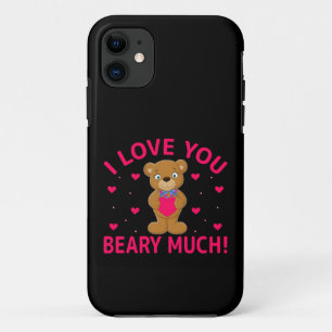 Capa Para iPhone 11 Eu Amo Você Beber Muito Urso De Teddy