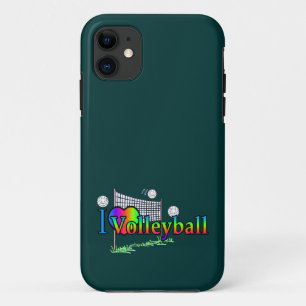 Capa Para iPhone 11 Eu Amo Voleibol