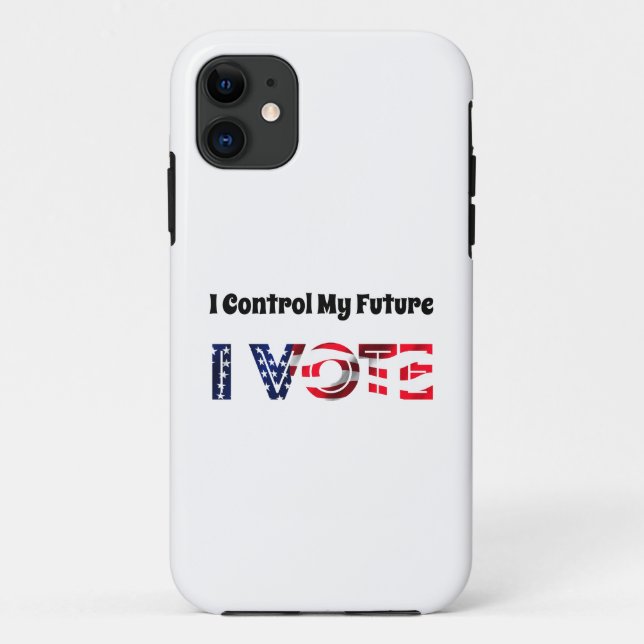 Capa Para iPhone 11 Eu Controle O Meu Futuro - Eu Voto (Verso)