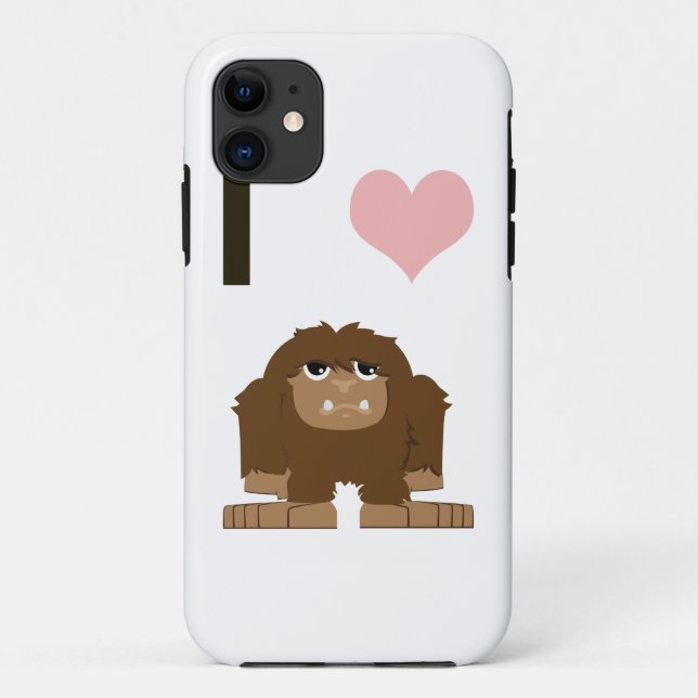 Capa Para iPhone 11 Eu coração pau (Verso)