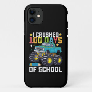 Capa Para iPhone 11 Eu Esmaguei 100 Dias De Caminhão Monstro Escolar