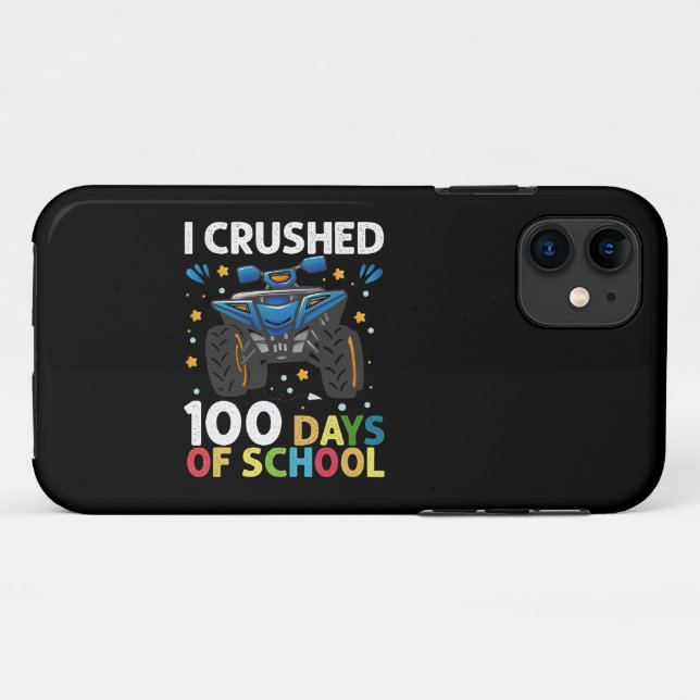 Capa Para iPhone 11 Eu Esmaguei 100 Dias de Caminhão Monstro para Garo (Verso (horizontal))