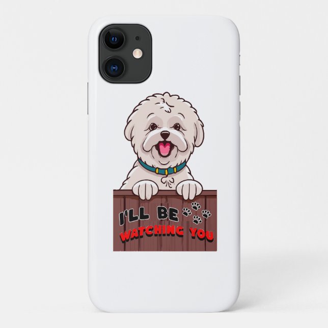 Capa Para iPhone 11 Eu Estarei Observando Você (Verso)