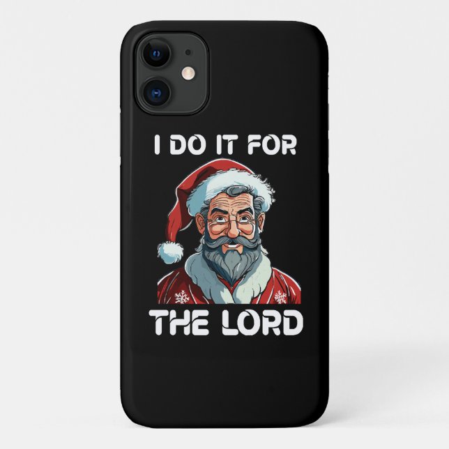 Capa Para iPhone 11 Eu Faço Isso Pelo Senhor Presente De Natal Cristão (Verso)