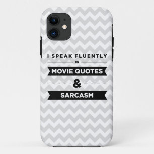 Capa Para iPhone 11 Eu falo fluente em citações e em sarcasmo do fil