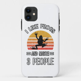 Capa Para iPhone 11 Eu Gosto De Sapos E Talvez De 3 Pessoas | Melhor o