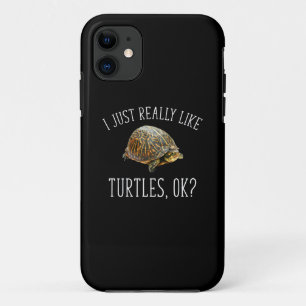 Capa Para iPhone 11 Eu Gosto Muito De Tartarugas, Ok?