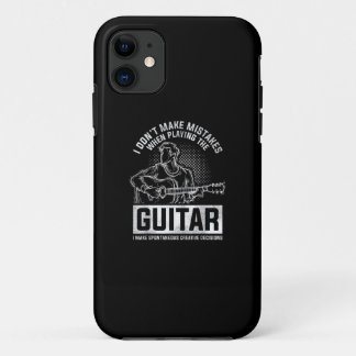 Capa Para iPhone 11 Eu não cometo erros ao tocar violão