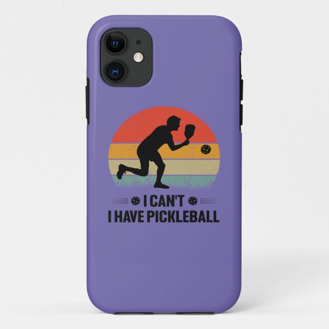 Capa Para iPhone 11 Eu não posso comer picleball, Pickleball Lover (Verso)