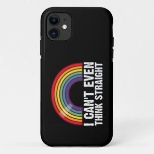 Capa Para iPhone 11 Eu Nem Posso Pensar Direito Mês do Orgulho LGBTQ